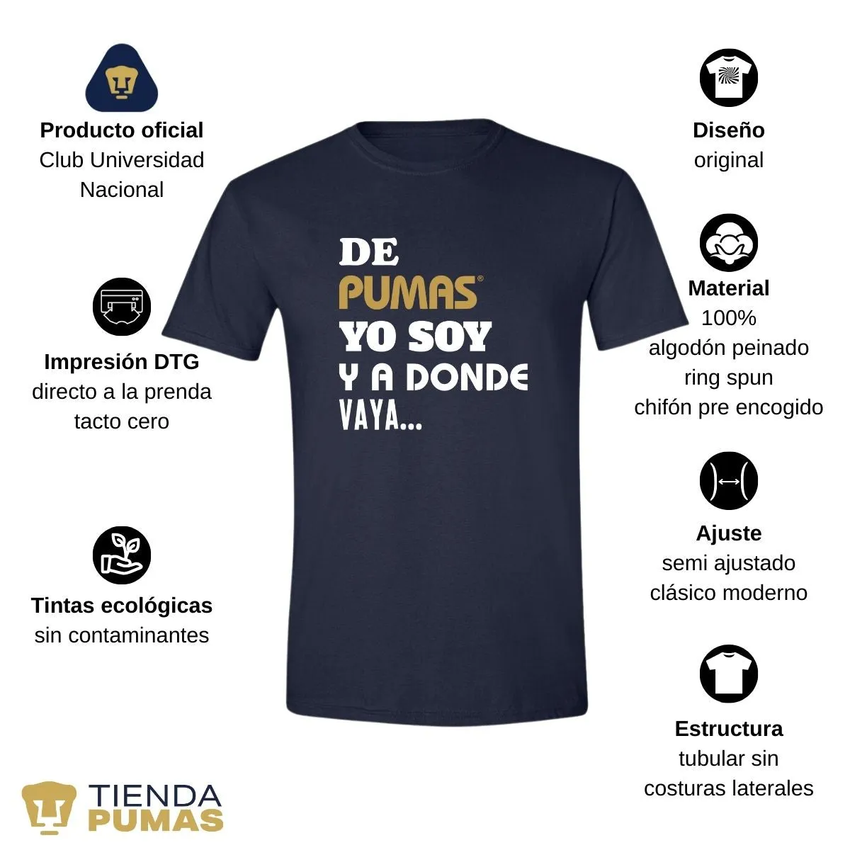 Playera Hombre Pumas UNAM voy