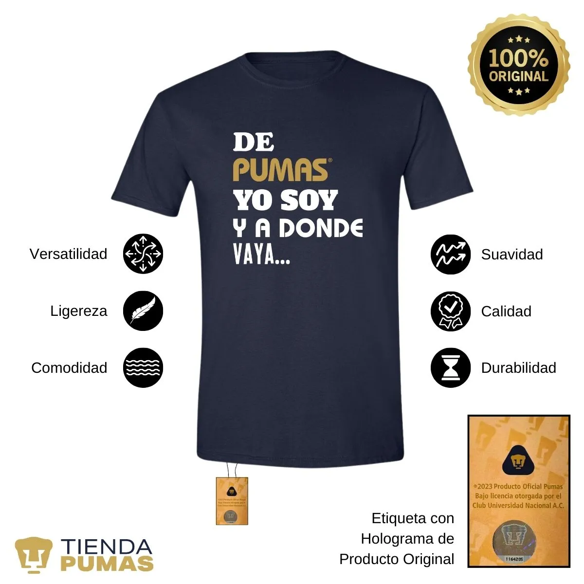 Playera Hombre Pumas UNAM voy