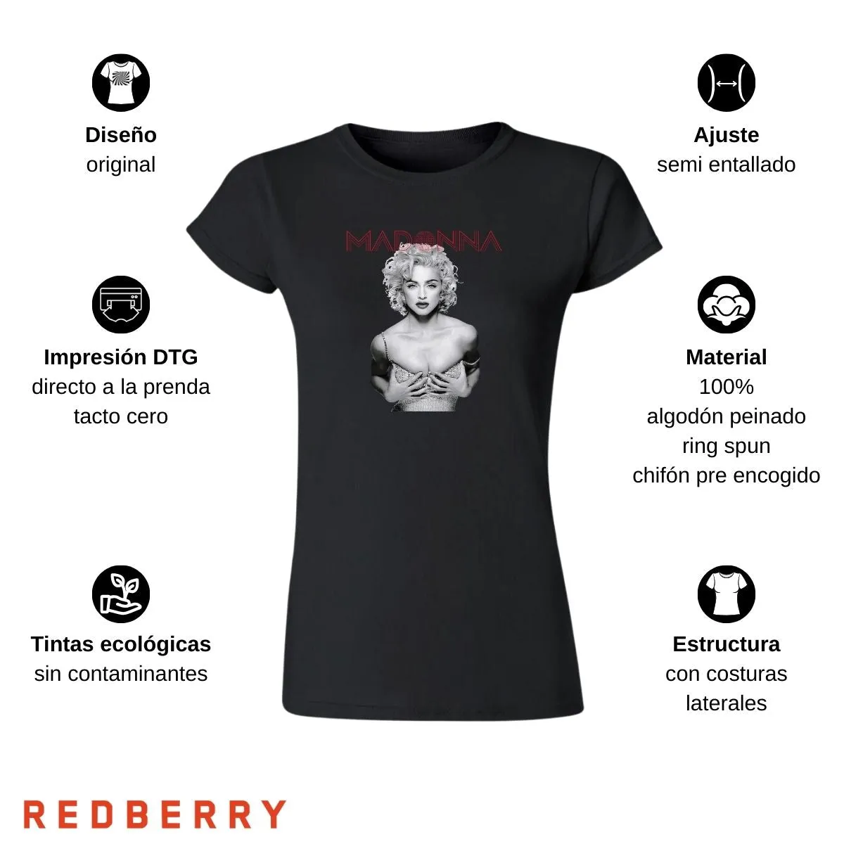 Playera Mujer Madonna