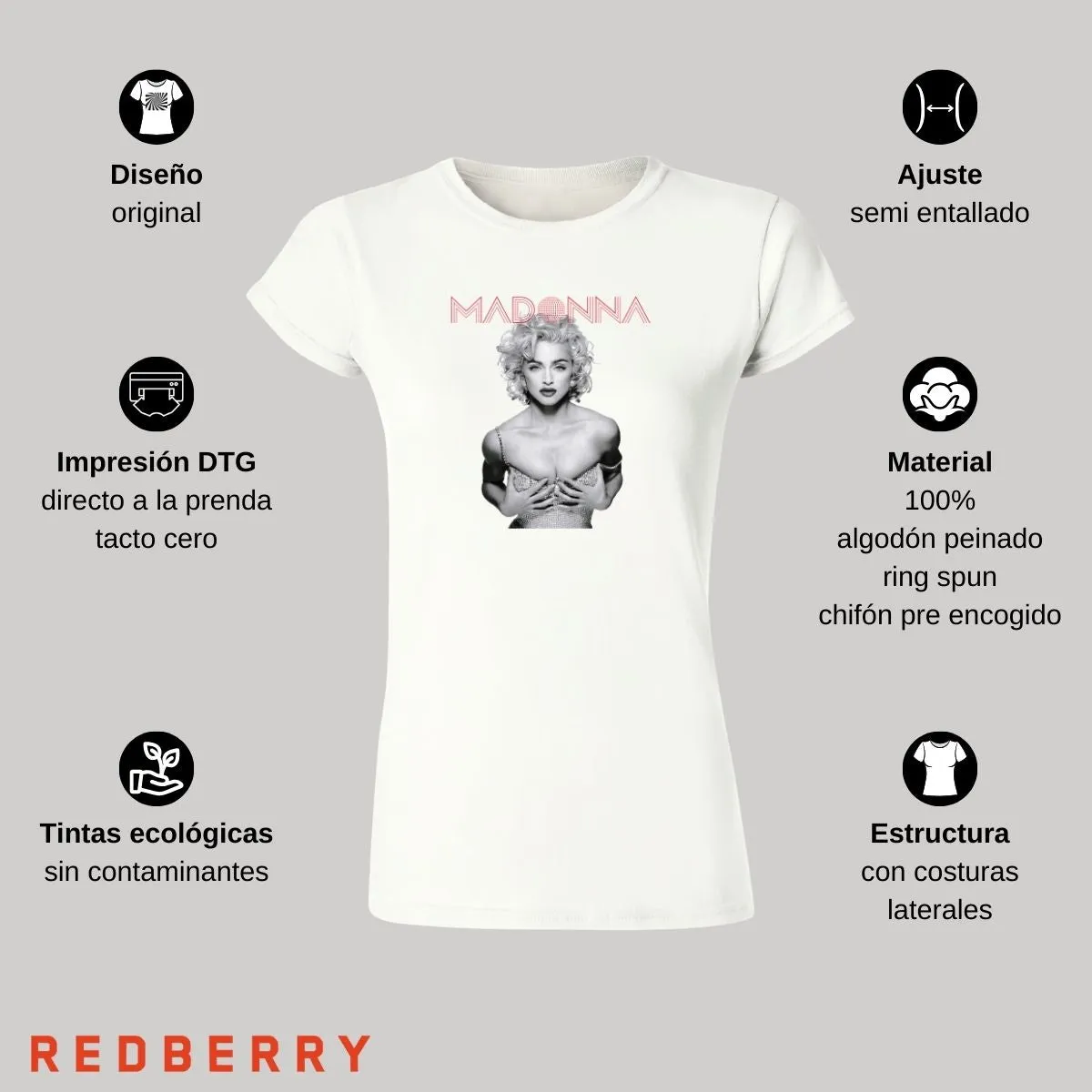 Playera Mujer Madonna