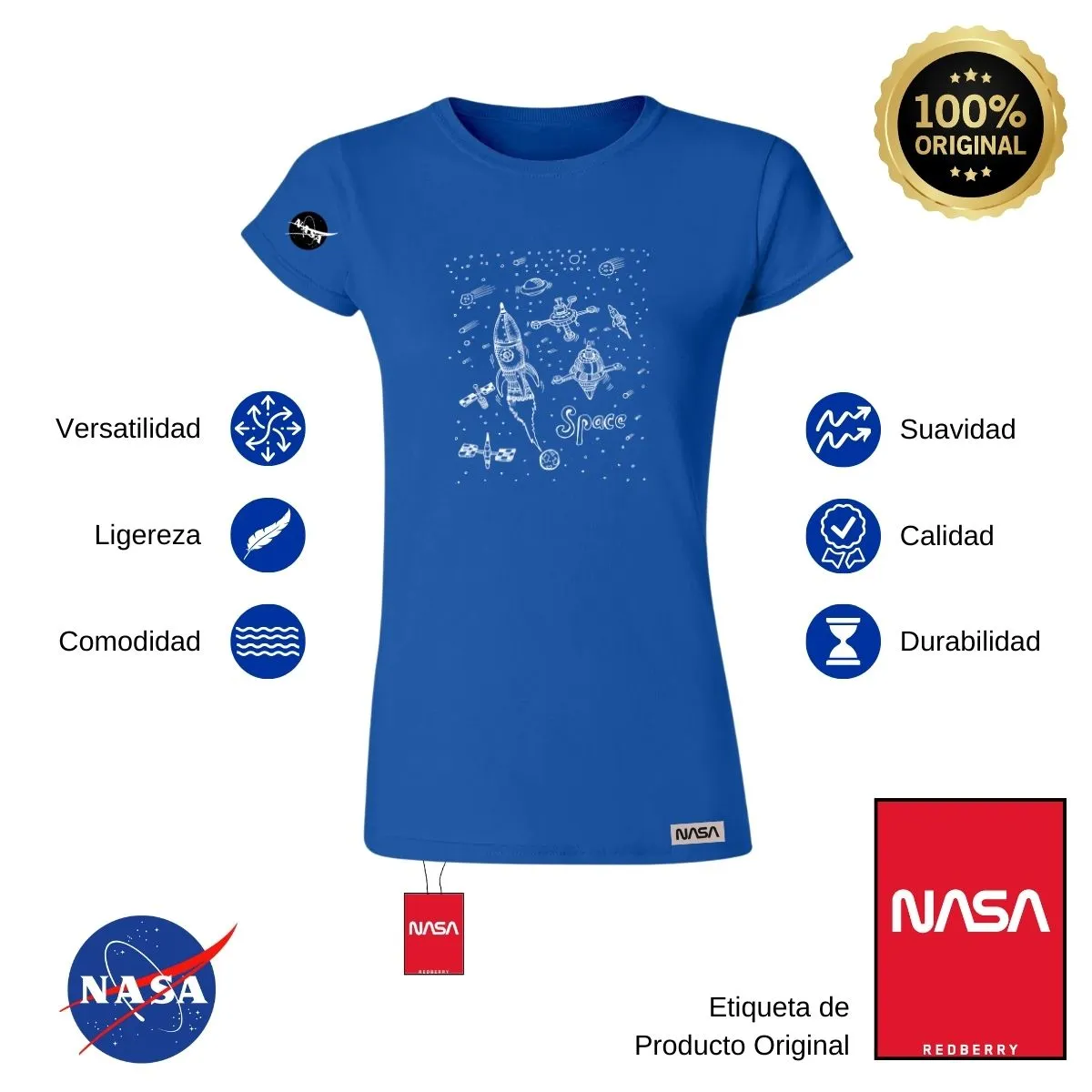 Playera Mujer Nasa Space