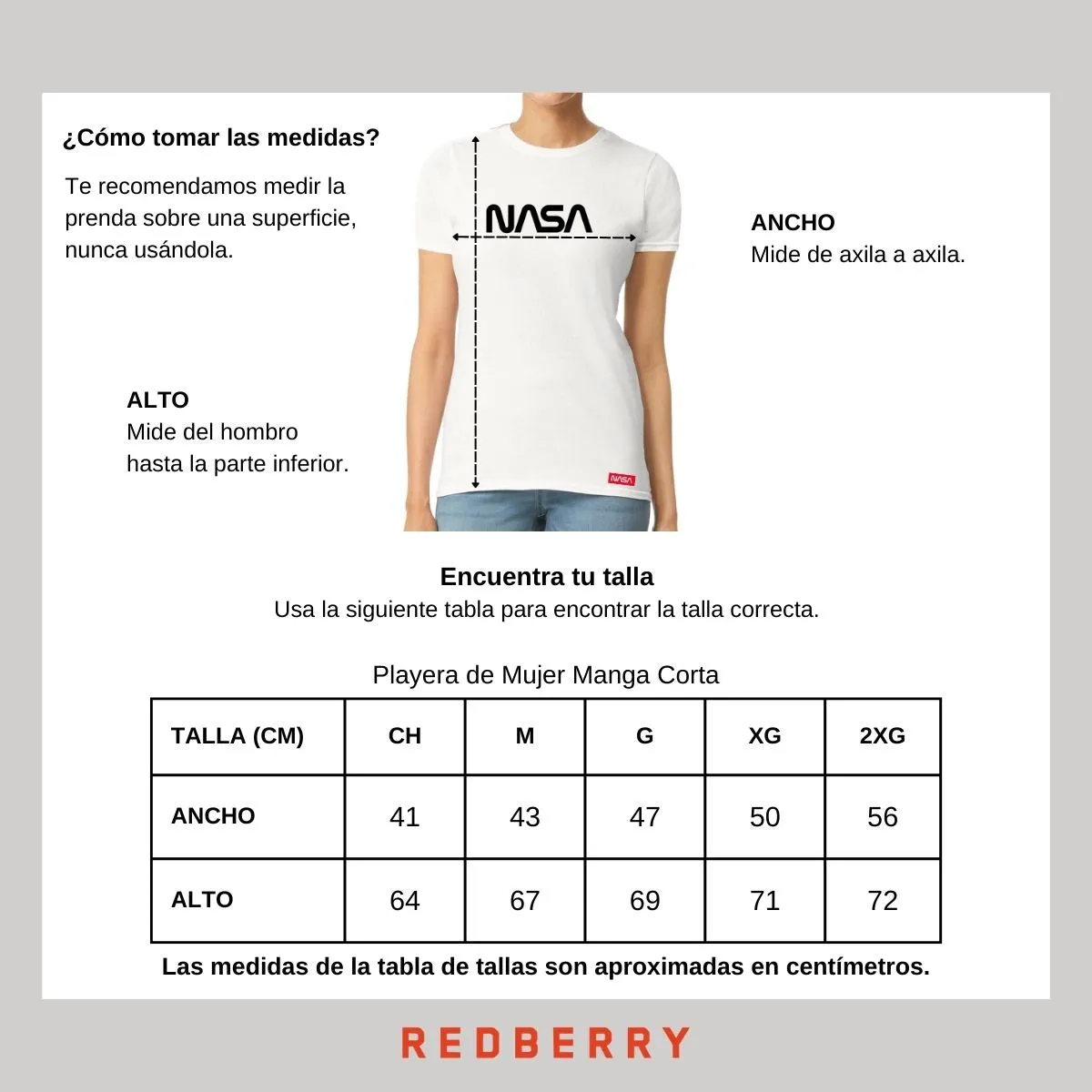 Playera Mujer Nasa Worm Mono