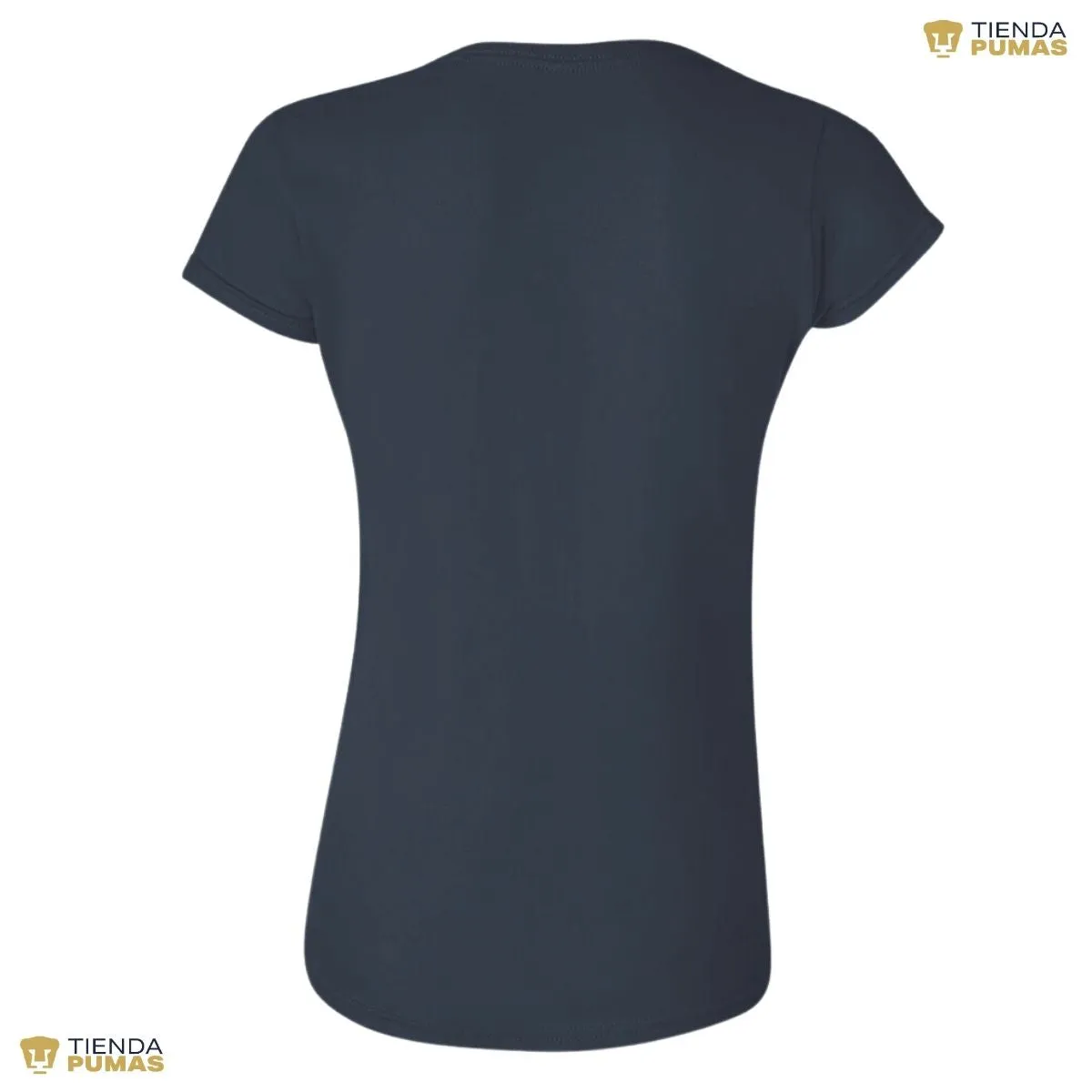 Playera Mujer Pumas UNAM Azul Logo Vinil