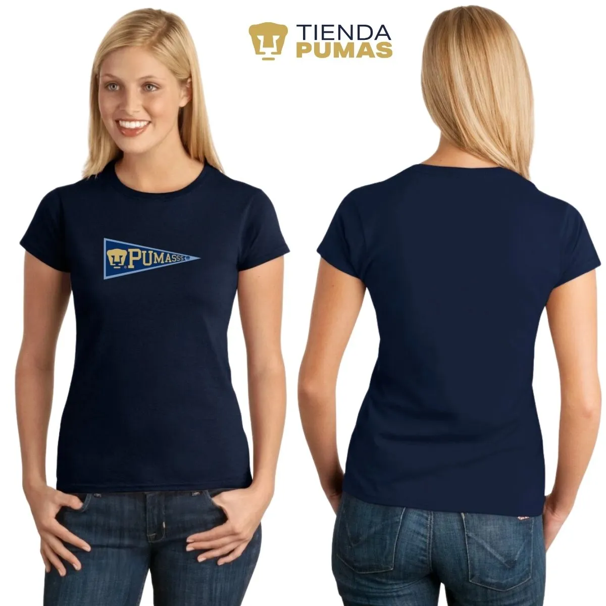 Playera Mujer Pumas UNAM Banderín