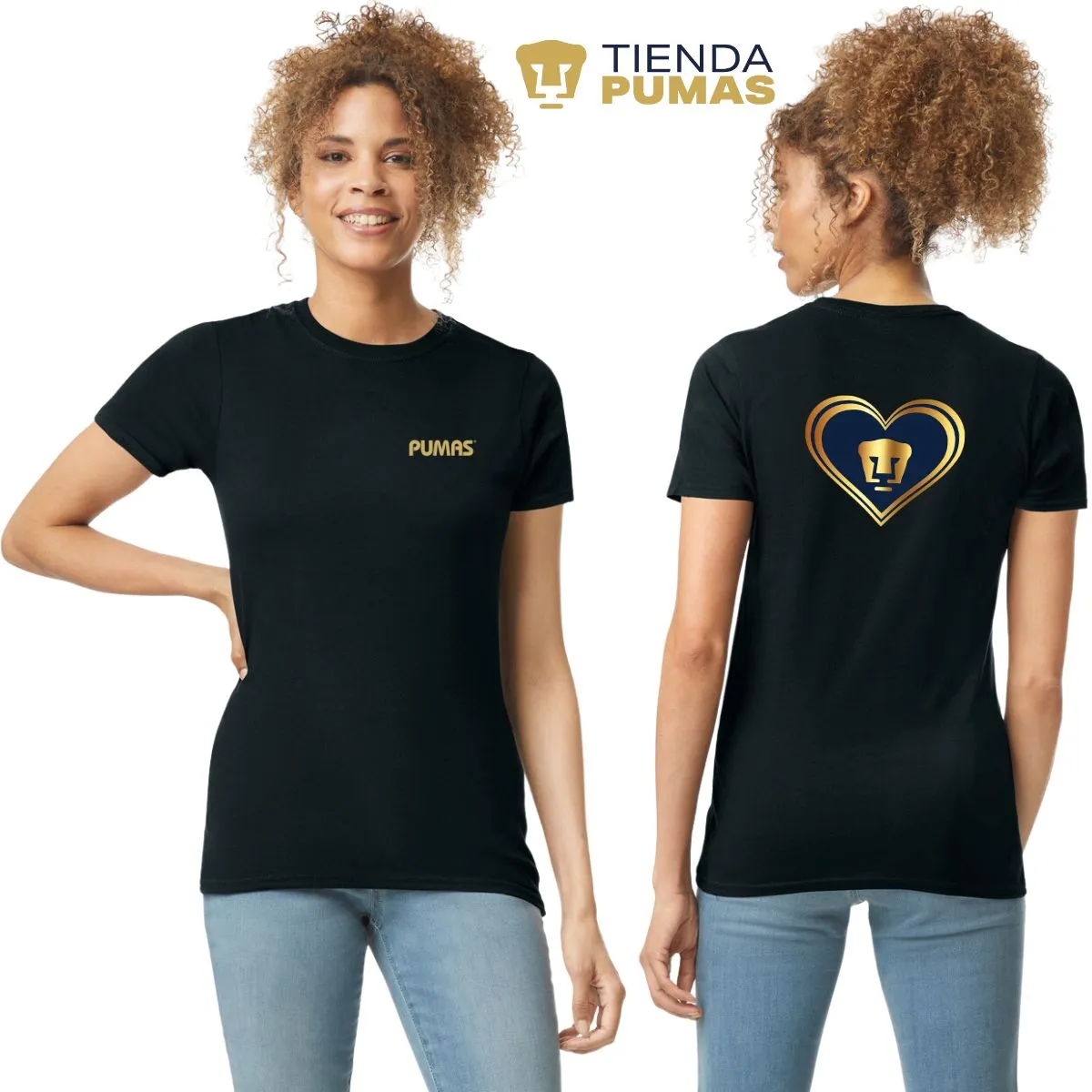 Playera Mujer Pumas UNAM Corazón Pumas