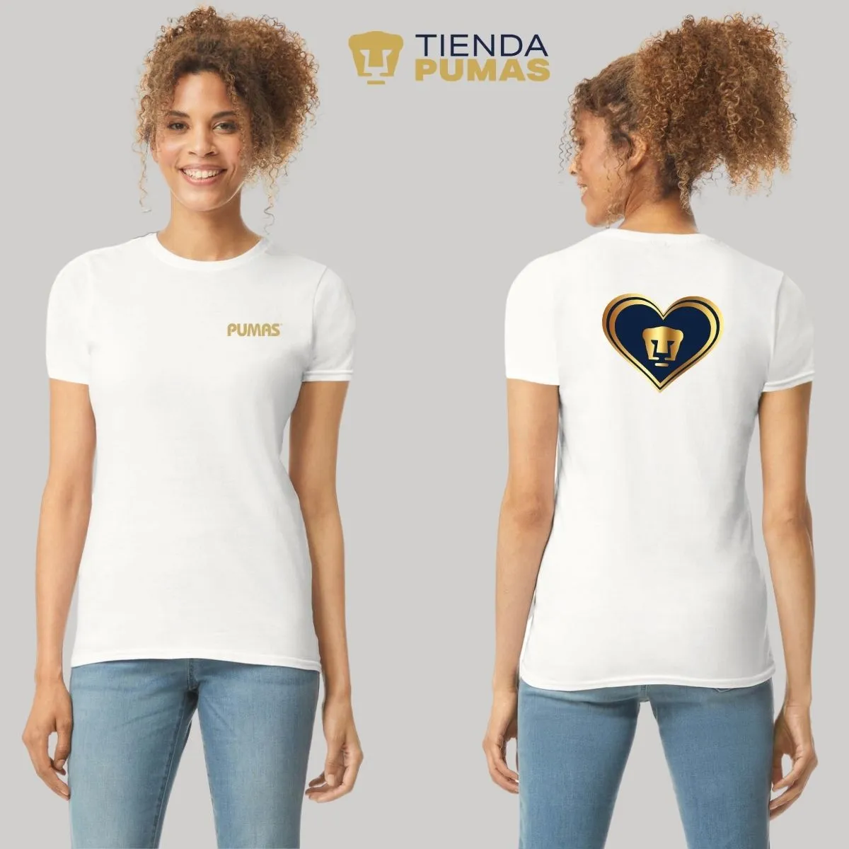 Playera Mujer Pumas UNAM Corazón Pumas