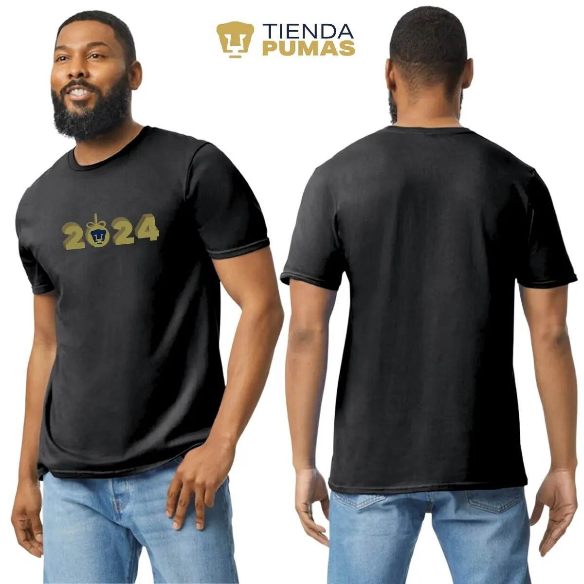 Playera Navidea Hombre Pumas UNAM Ao Nuevo