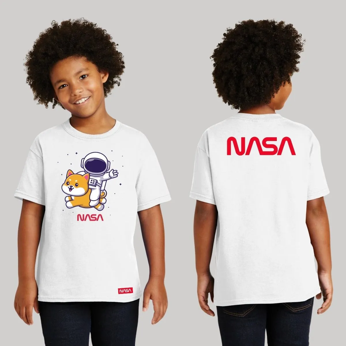 Playera Nios Nasa Perro Astronauta