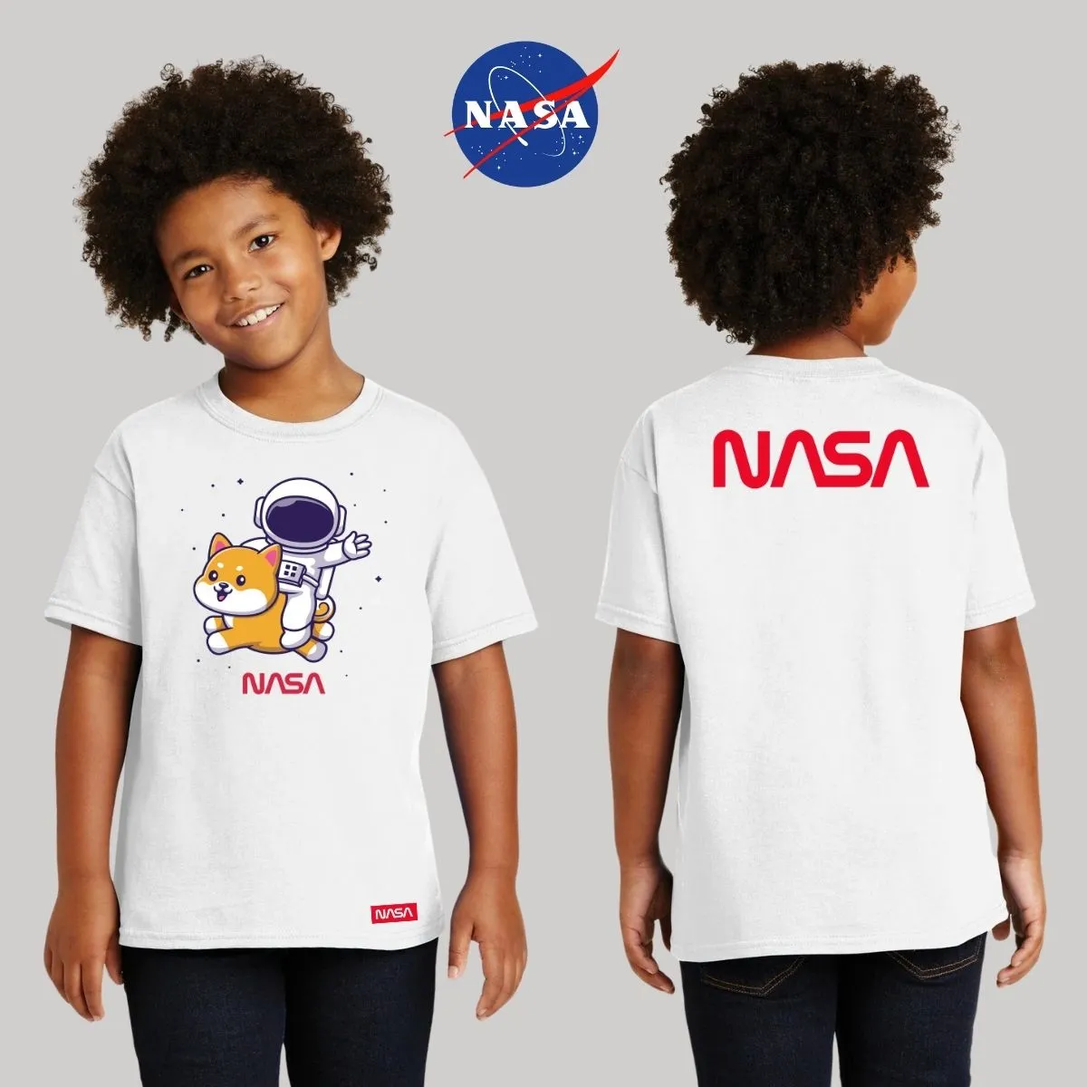 Playera Nios Nasa Perro Astronauta