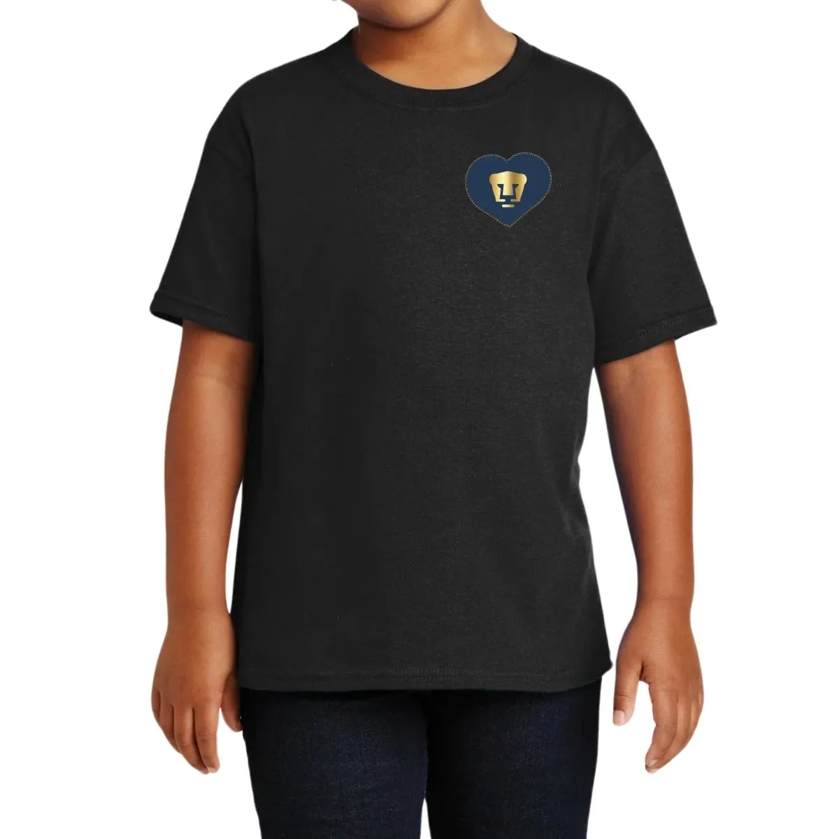 Playera Nios Pumas UNAM Corazón Bordado