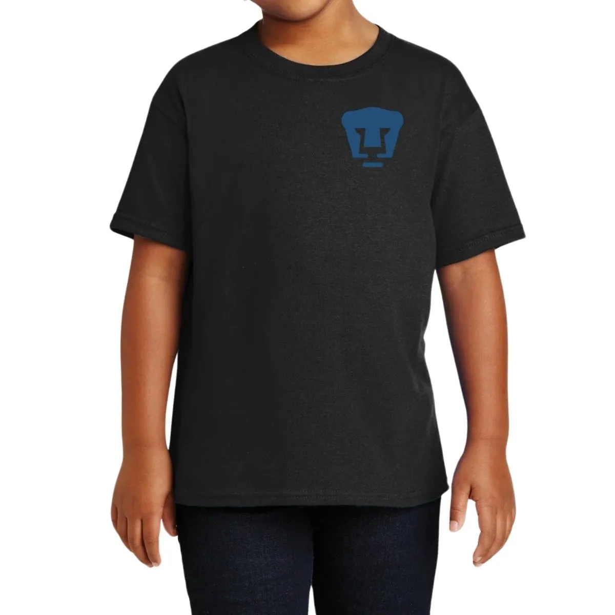 Playera Nios Pumas UNAM Logo Azul Escudo