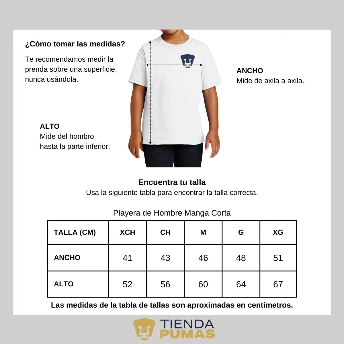 Playera Nios Pumas UNAM Logo Azul Escudo