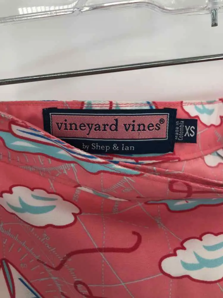 Pre-Owned Vineyard Vines Pink Size XS Wrap Mini Skirt