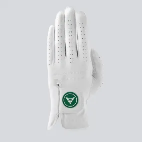 Premium Cabretta Leather Golf Glove Green / White