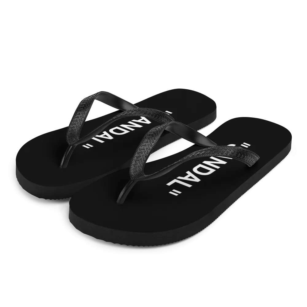 "PRODUCT" Series "SANDAL" Flip Flops Black