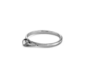 Raven Skull Stacking Ring - Silver