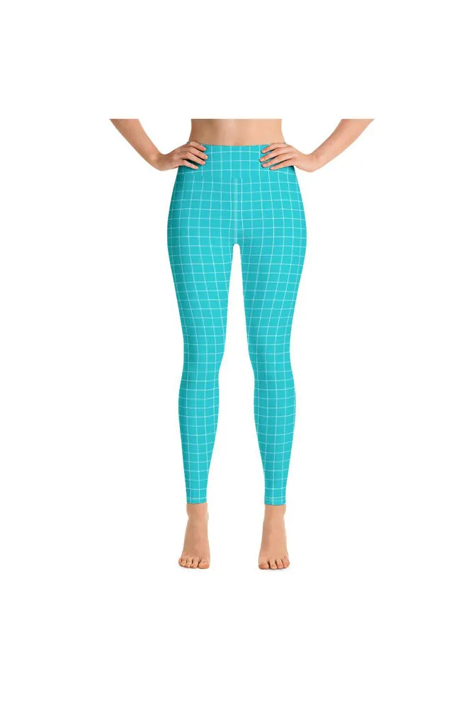 Robin's Egg Matrix Yoga Leggings