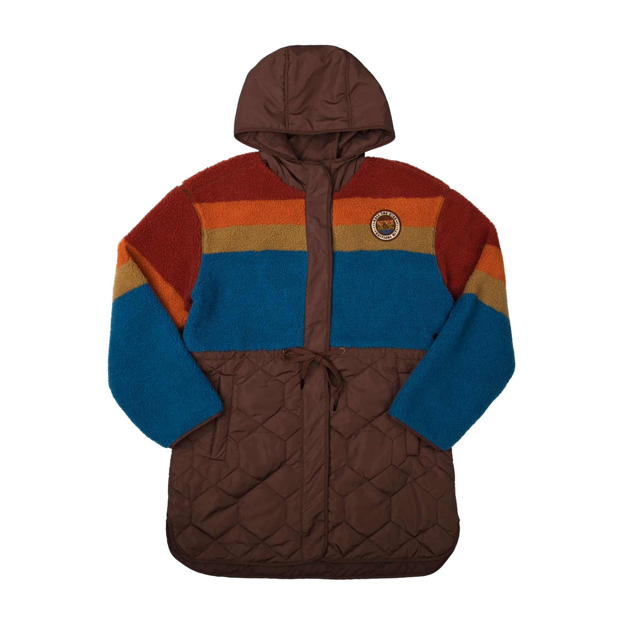 Roll The Dice Sherpa Puffer Jacket