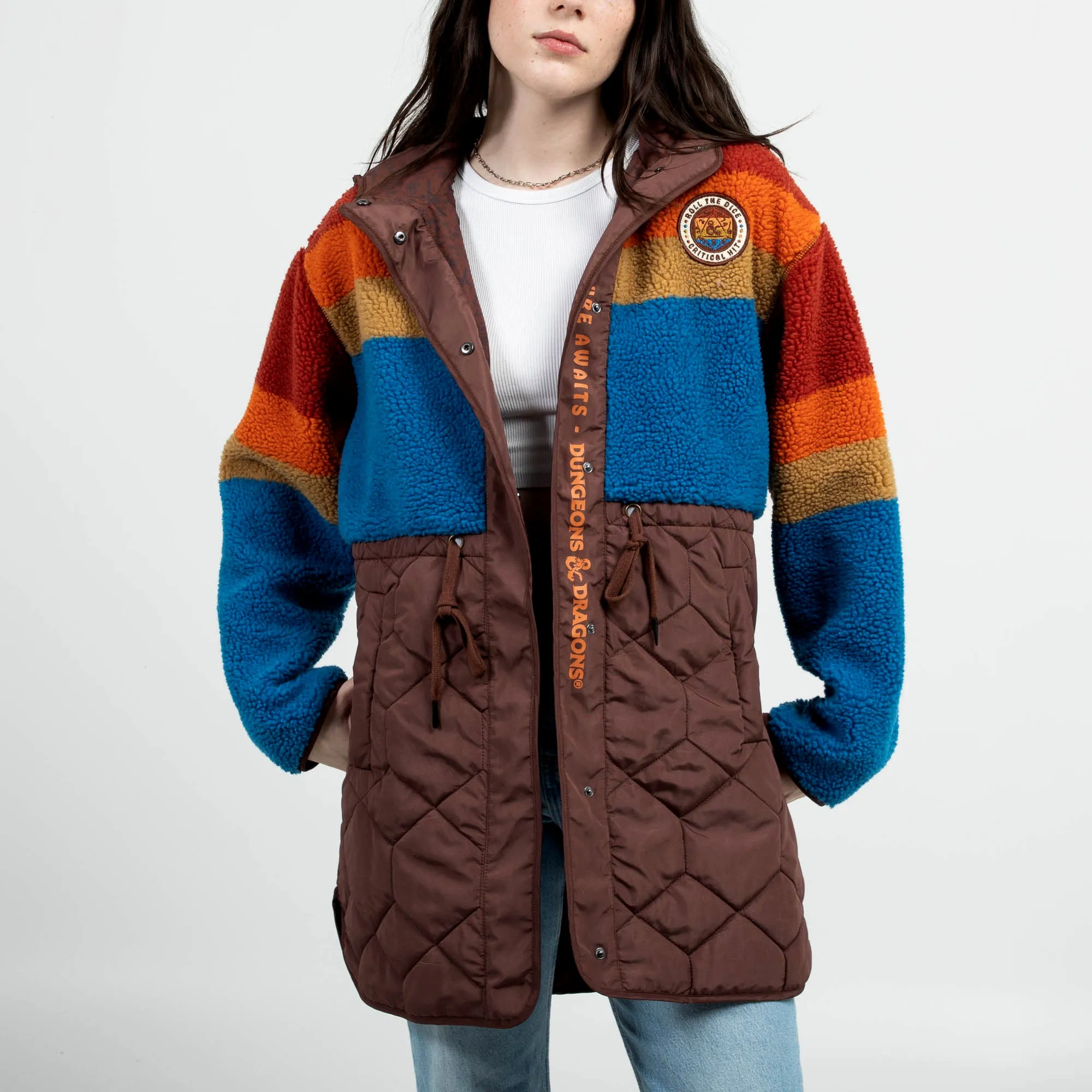 Roll The Dice Sherpa Puffer Jacket