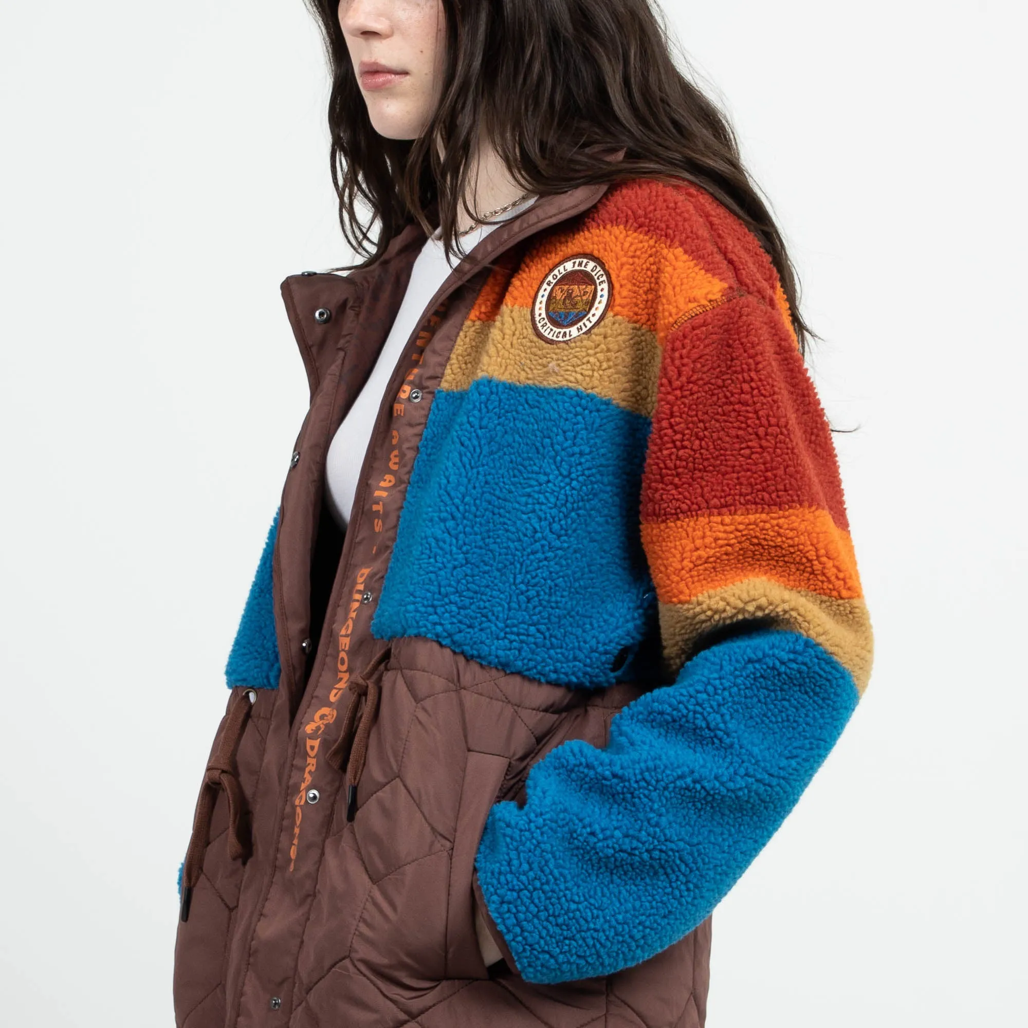 Roll The Dice Sherpa Puffer Jacket