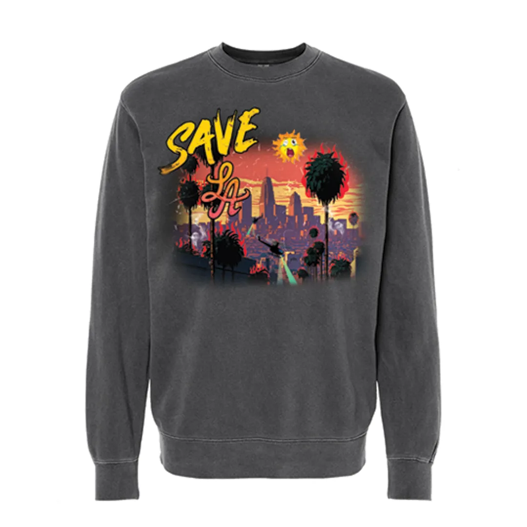 SAVE LA CITY VINTAGE V2  CREWNECK SWEATER