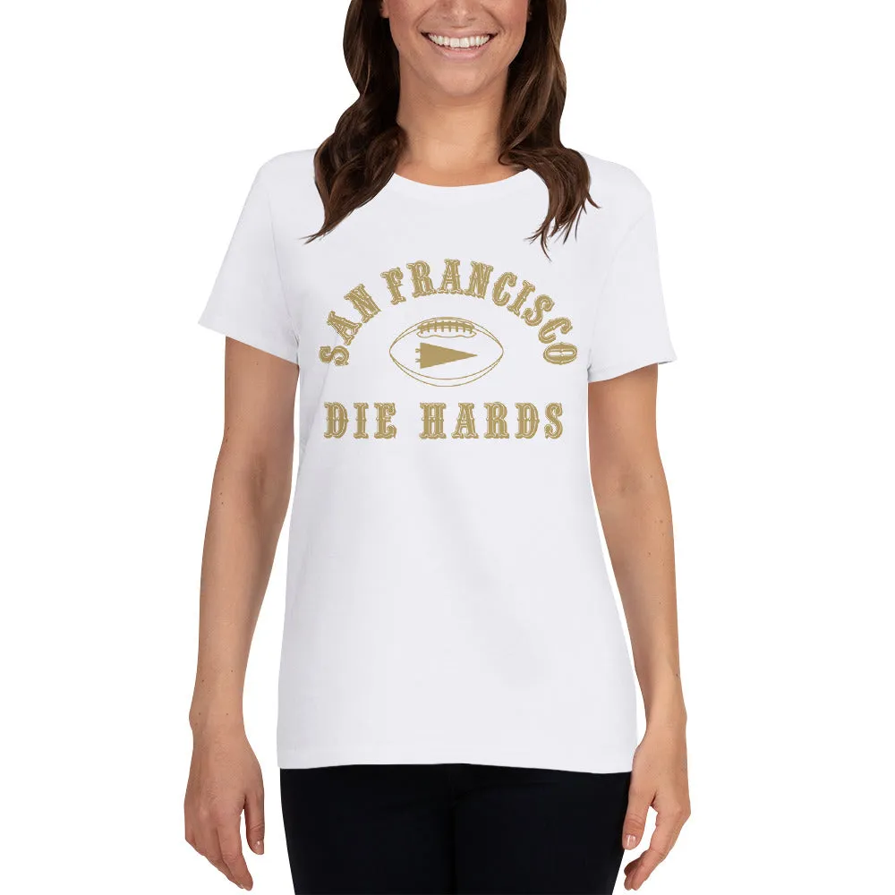 SF DIEHARDS - Womens Red Shirt