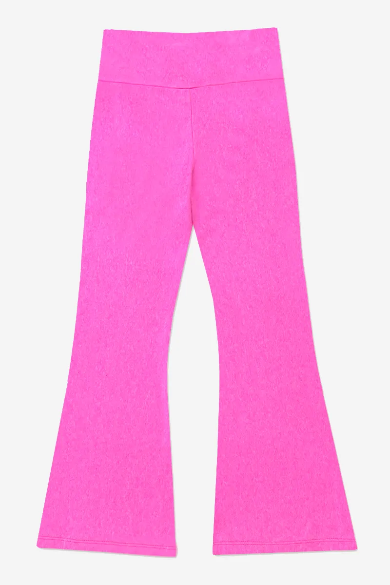 Simply Soft Luxe Flare Legging - Neon Barbie Pink