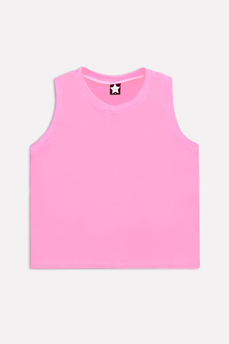 Simply Soft Sleeveless Easy Tank - Neon Barbie Pink