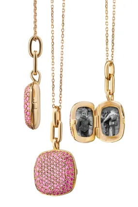 Slim Rae Pink Sapphire Locket