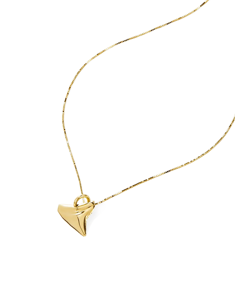 Solid Gold Jaws Necklace