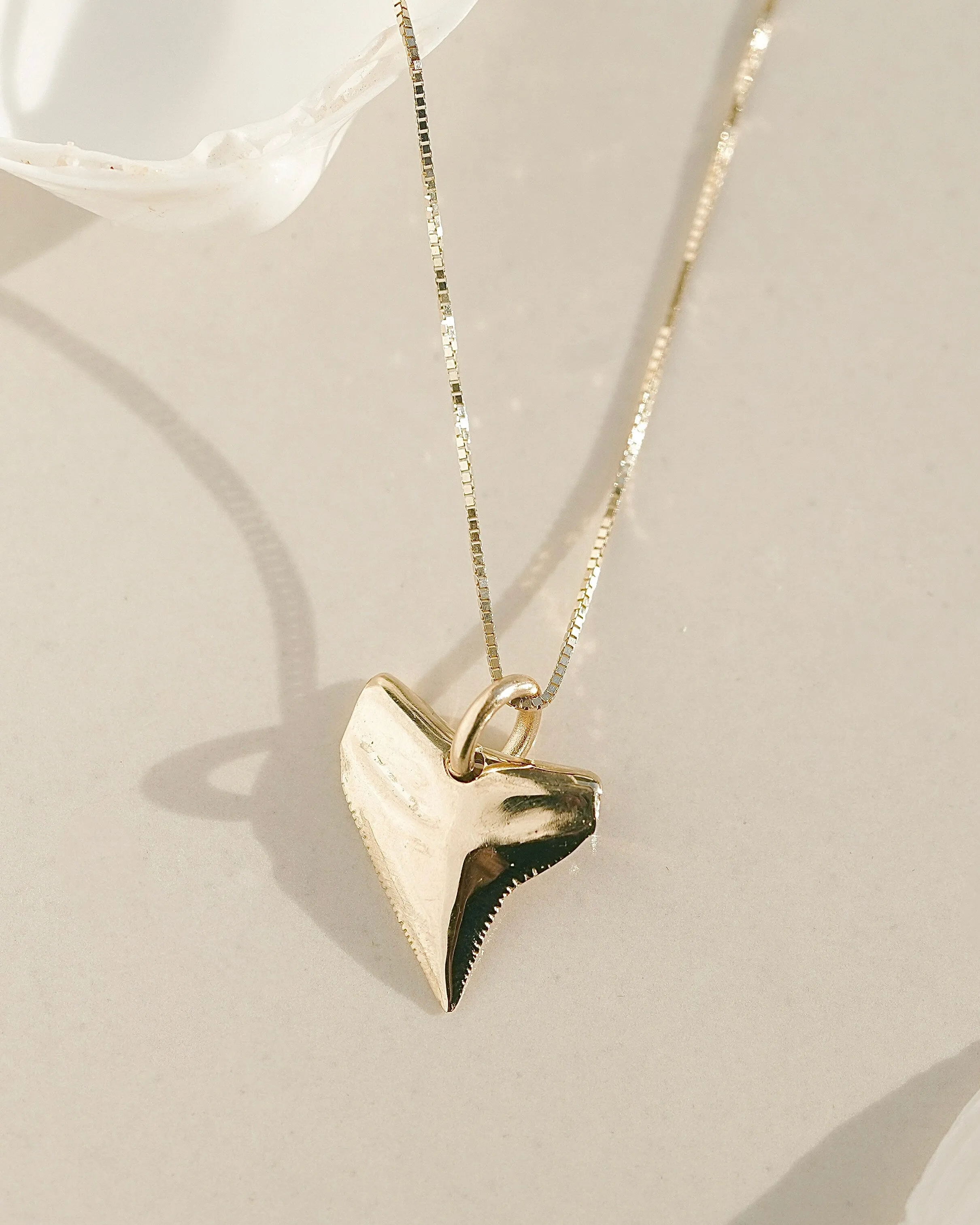 Solid Gold Jaws Necklace