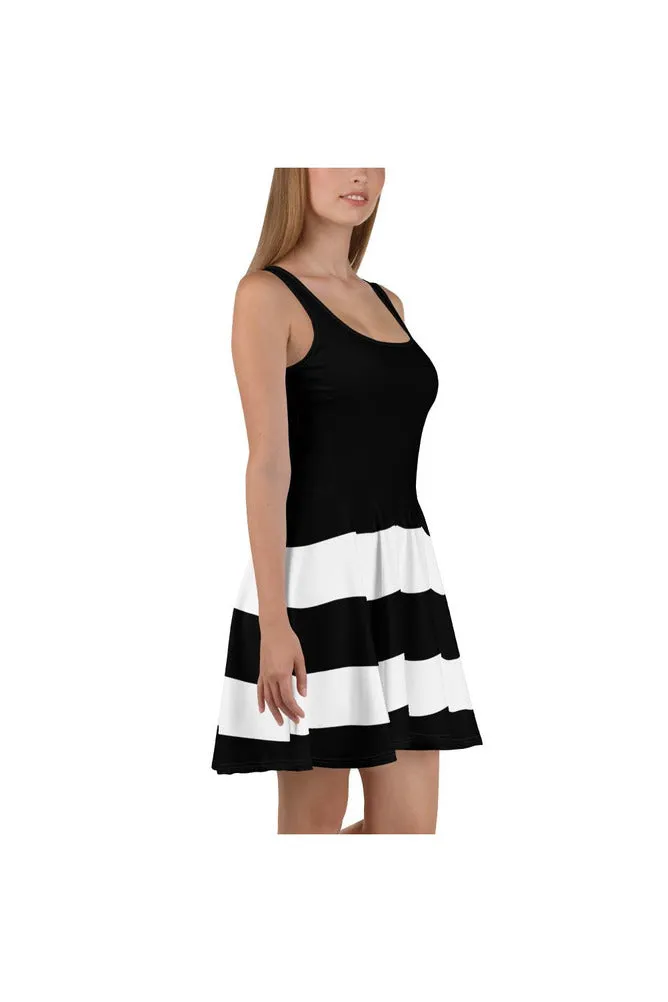 Striped Bottom Skater Dress