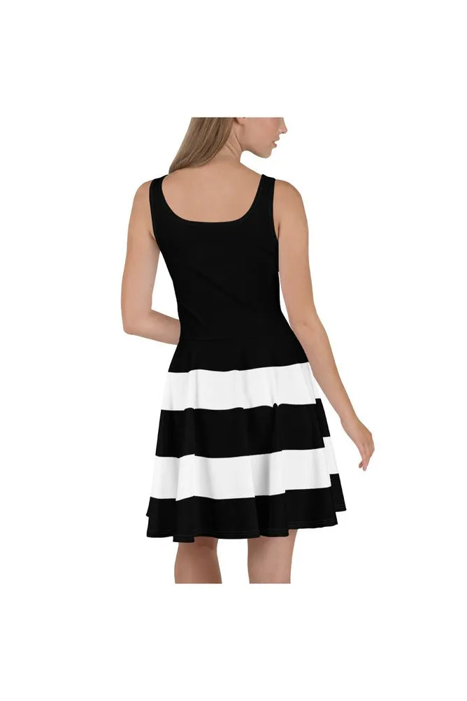 Striped Bottom Skater Dress