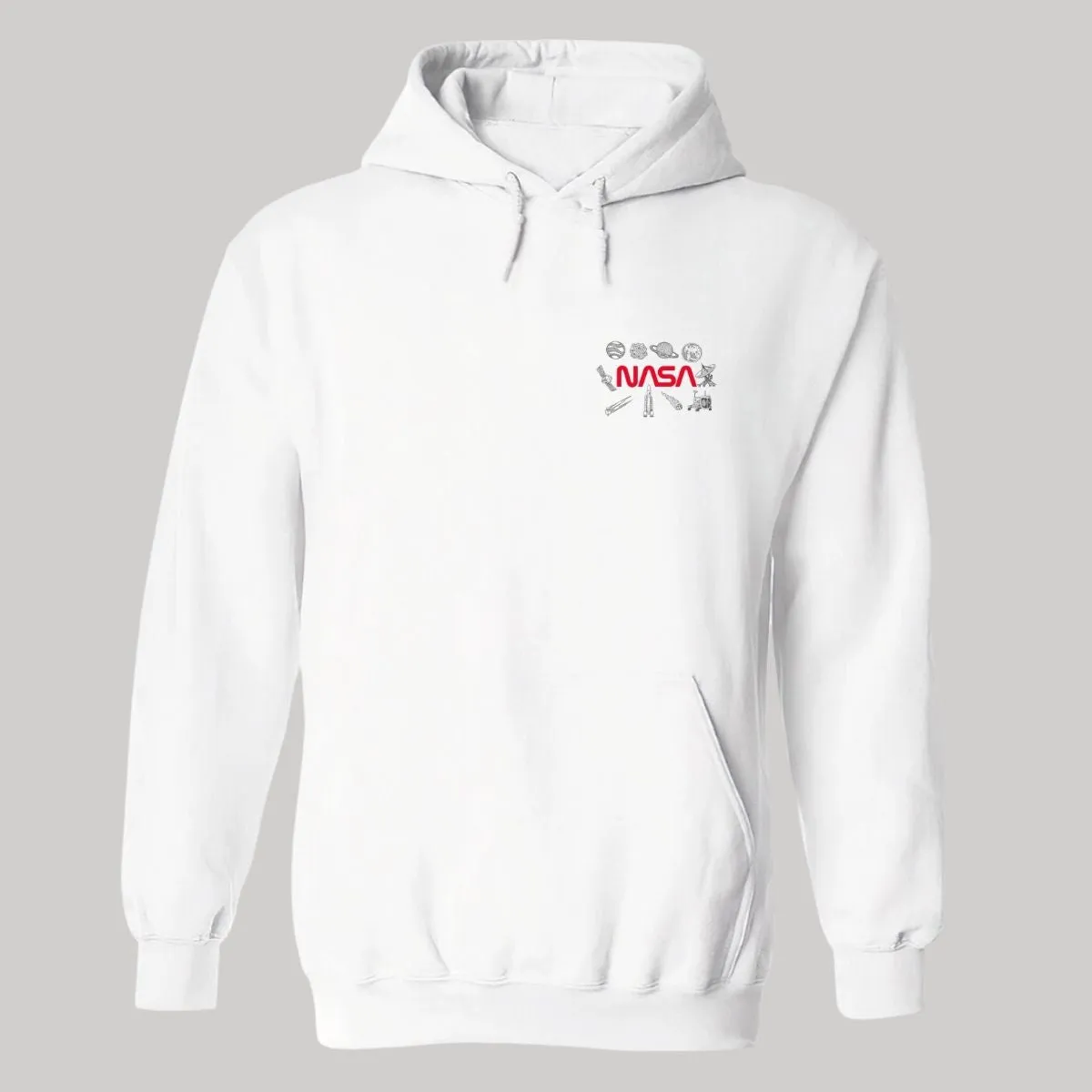 Sudadera Mujer Hoodie Nasa Espacio Escudo