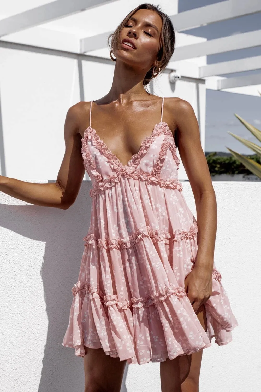 Sunkissed Loose Boho Mini-Sommerkleid