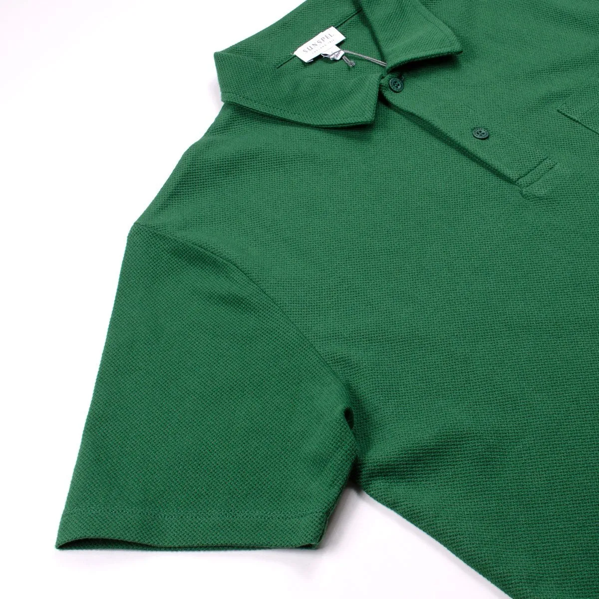 Sunspel - Short Sleeve Riviera Polo - Kale