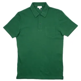 Sunspel - Short Sleeve Riviera Polo - Kale