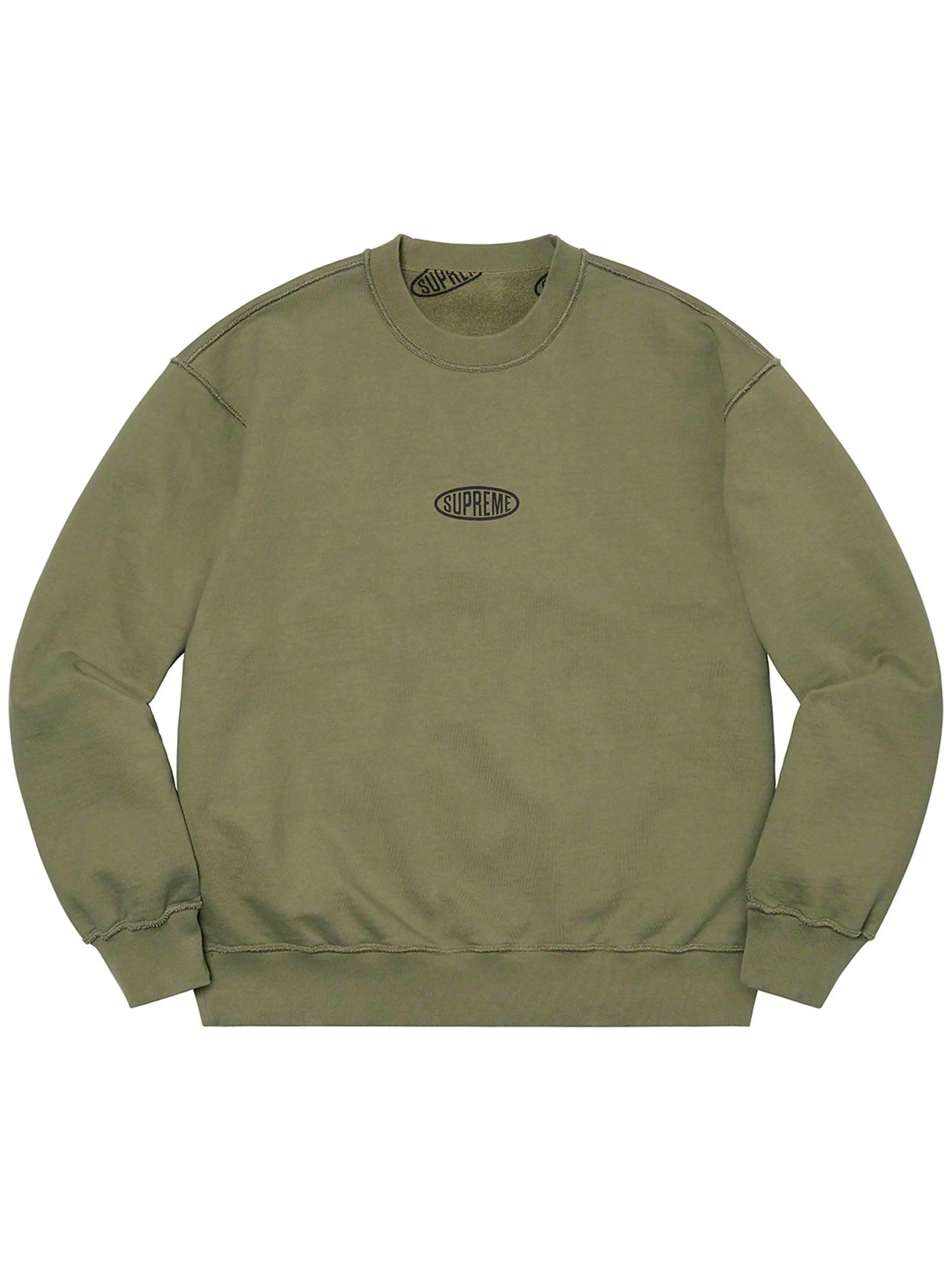 Supreme Liner Crewneck Light Olive [SS21]