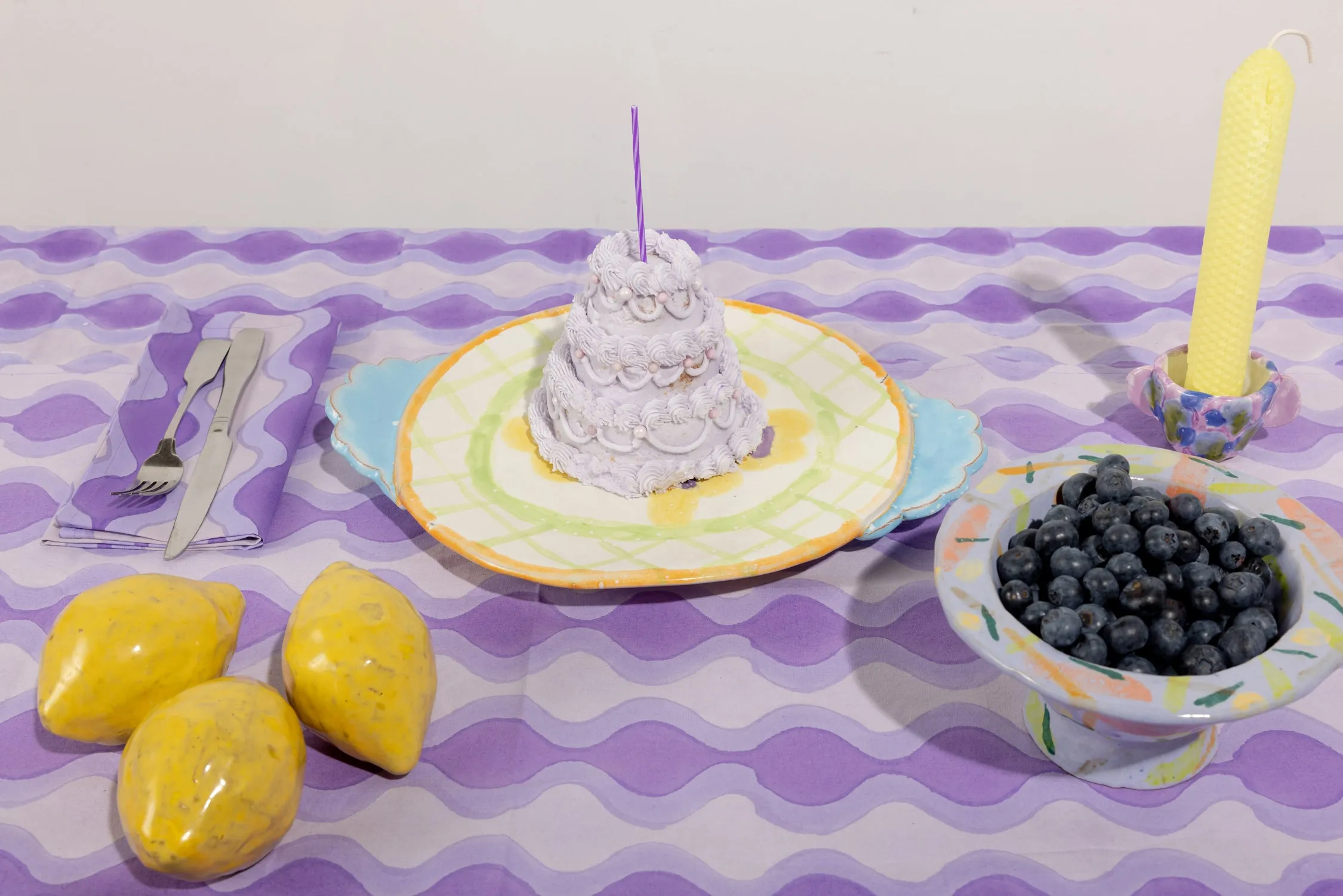 Table Cloth in Ultra Violet