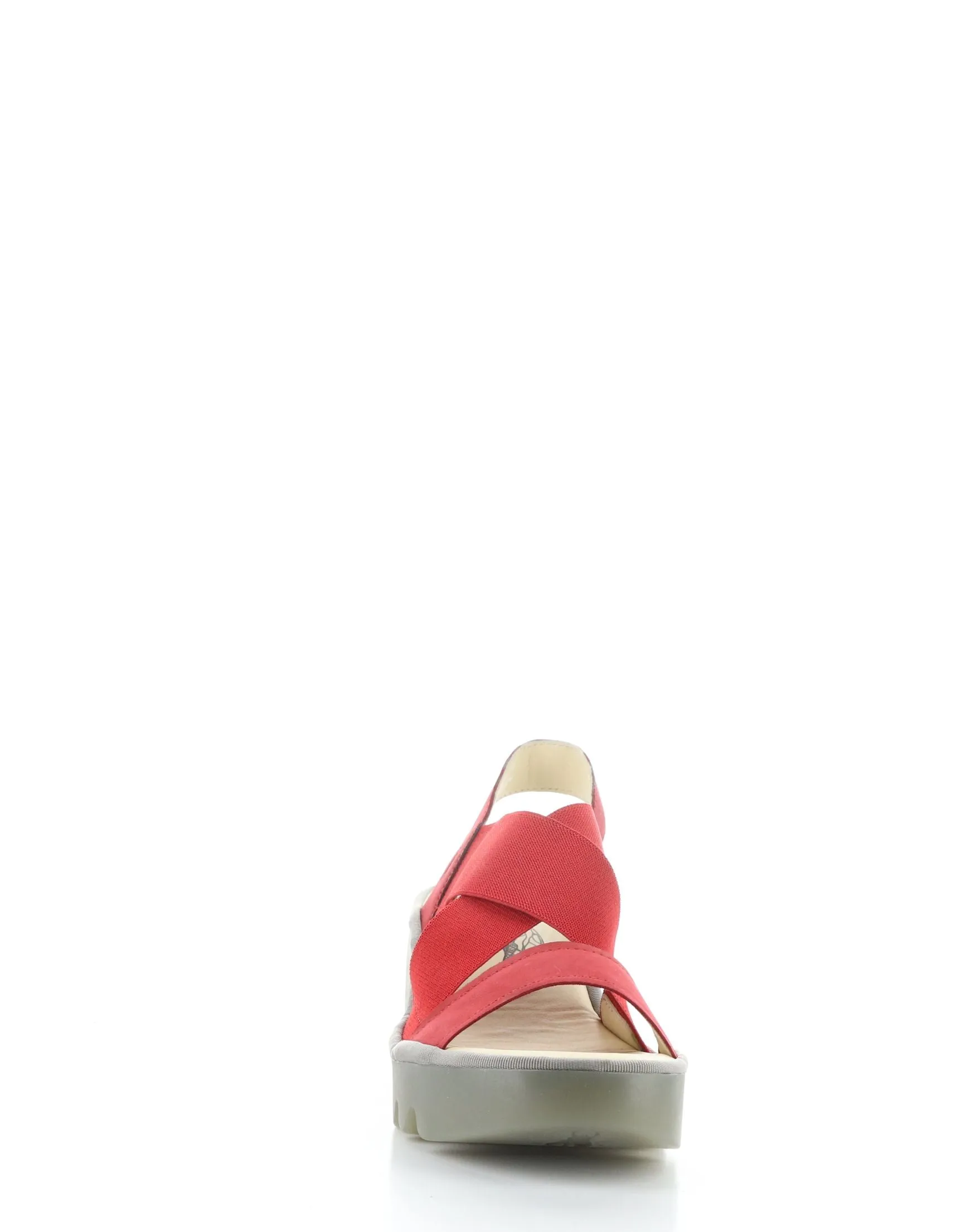 TAJI502FLY 005 LIPSTICK RED Round Toe Sandals