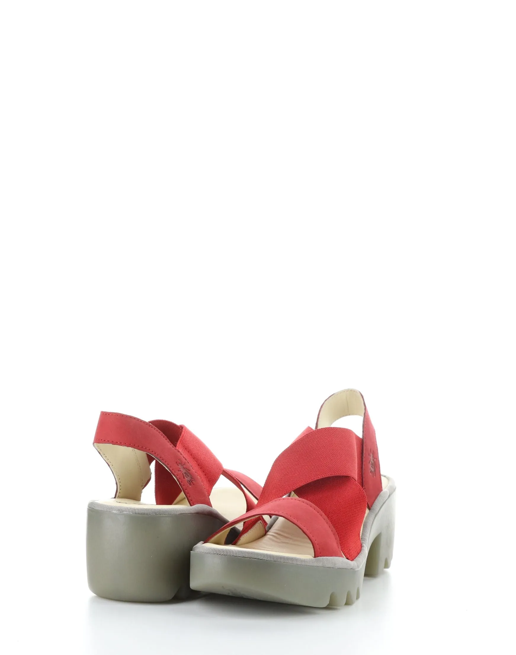 TAJI502FLY 005 LIPSTICK RED Round Toe Sandals