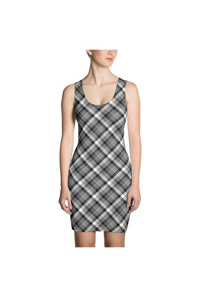 Tartan Black Sublimation Cut & Sew Dress