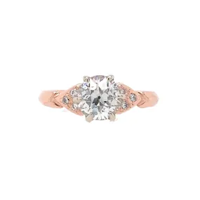 The Flora Gatsby- 1.1ct Old European Cut diamond & 14k Rose Gold