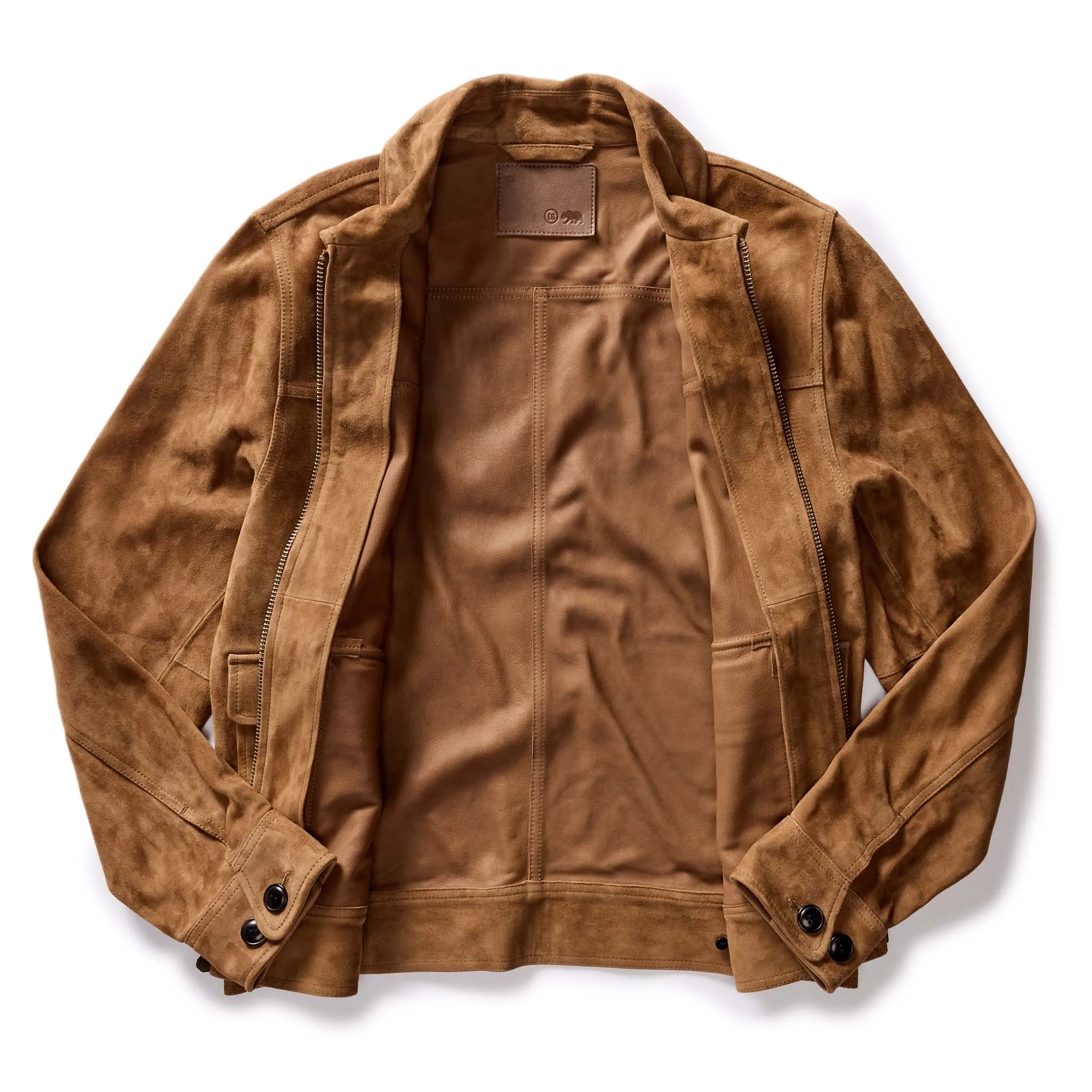 The James Jacket in Vintage Tan Suede