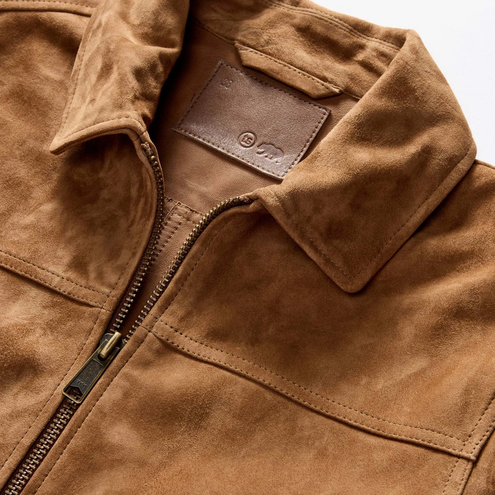 The James Jacket in Vintage Tan Suede