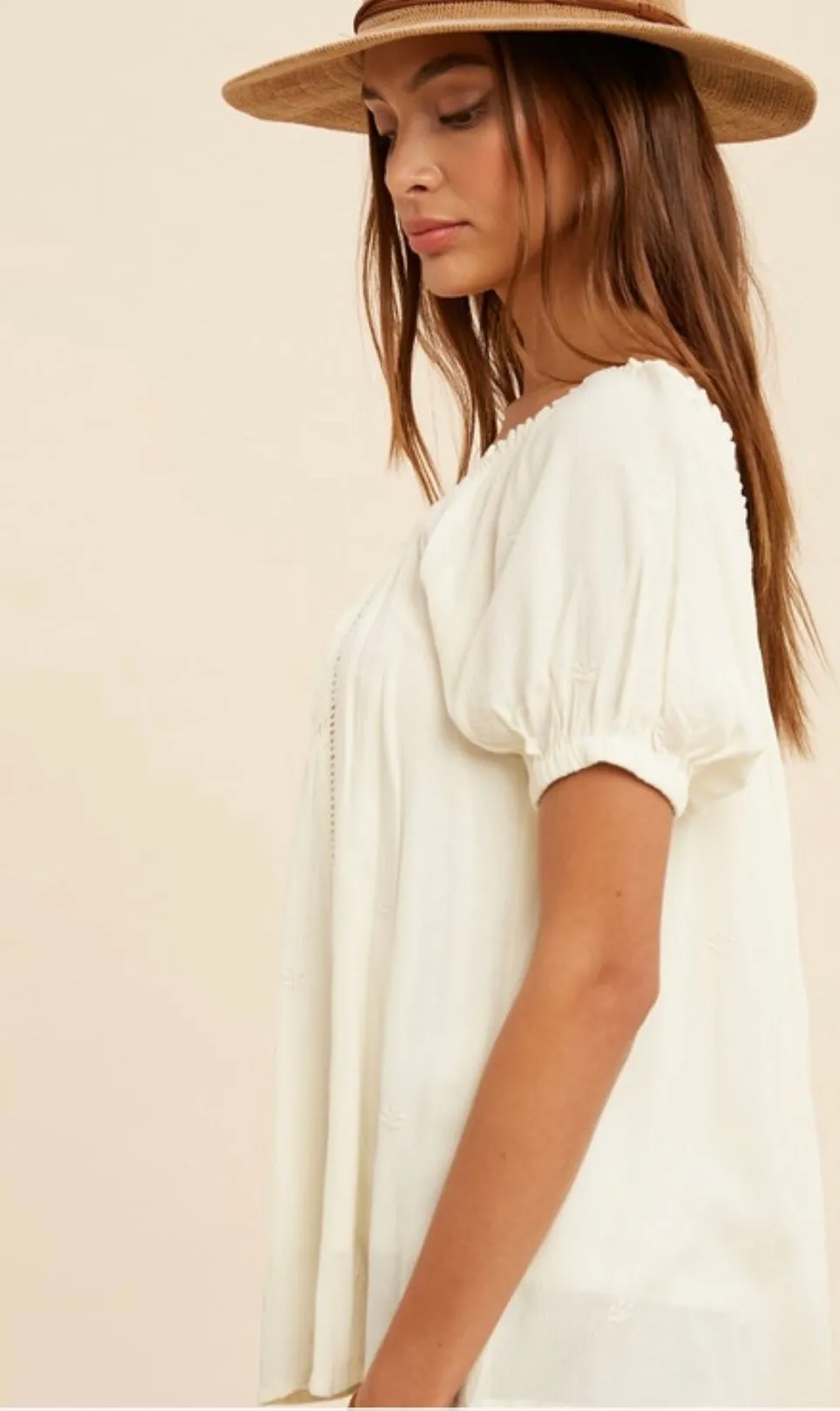 The Kiersten Cream Top