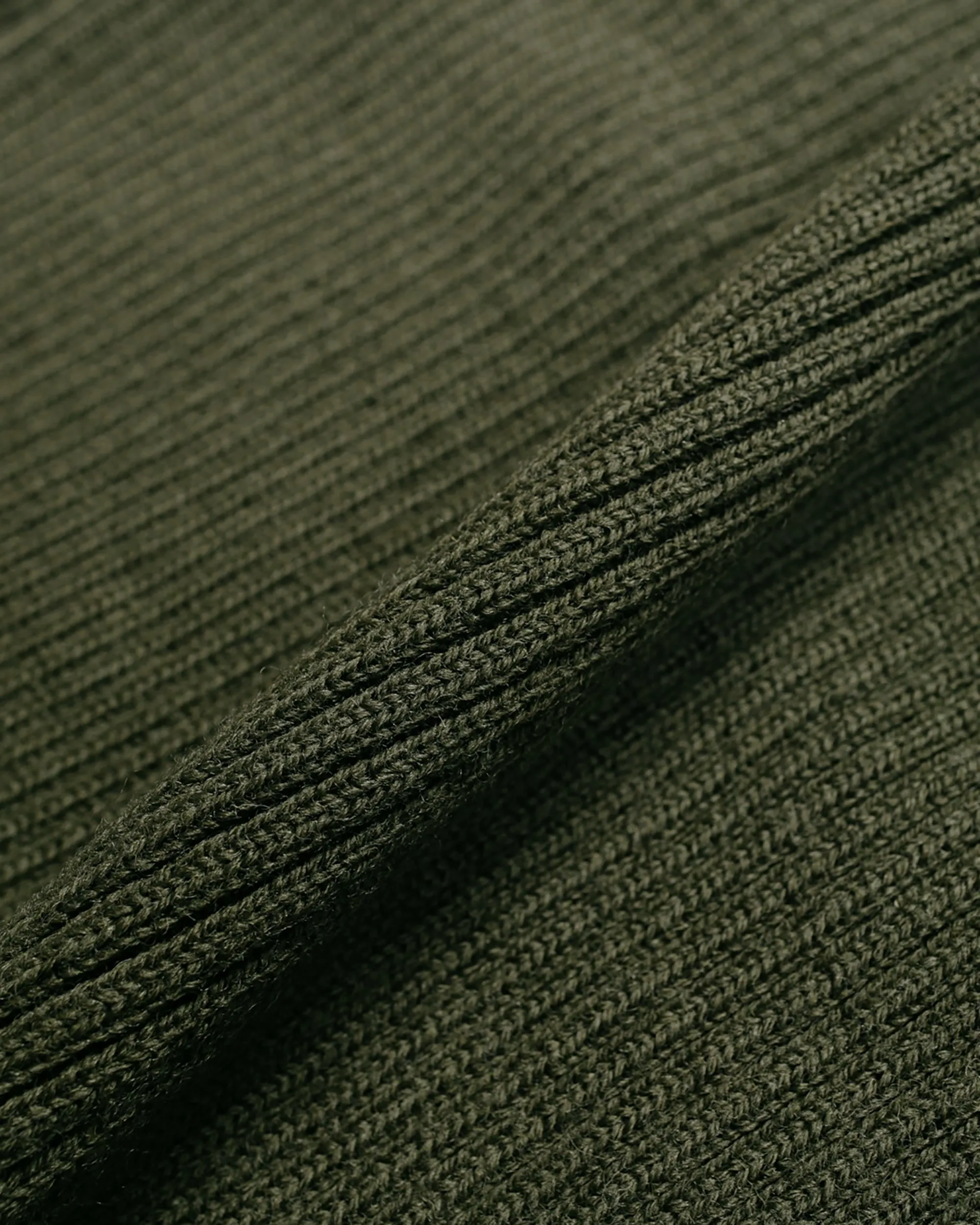 The Real McCoy's MC23104 Sweater, Service Wool Olive