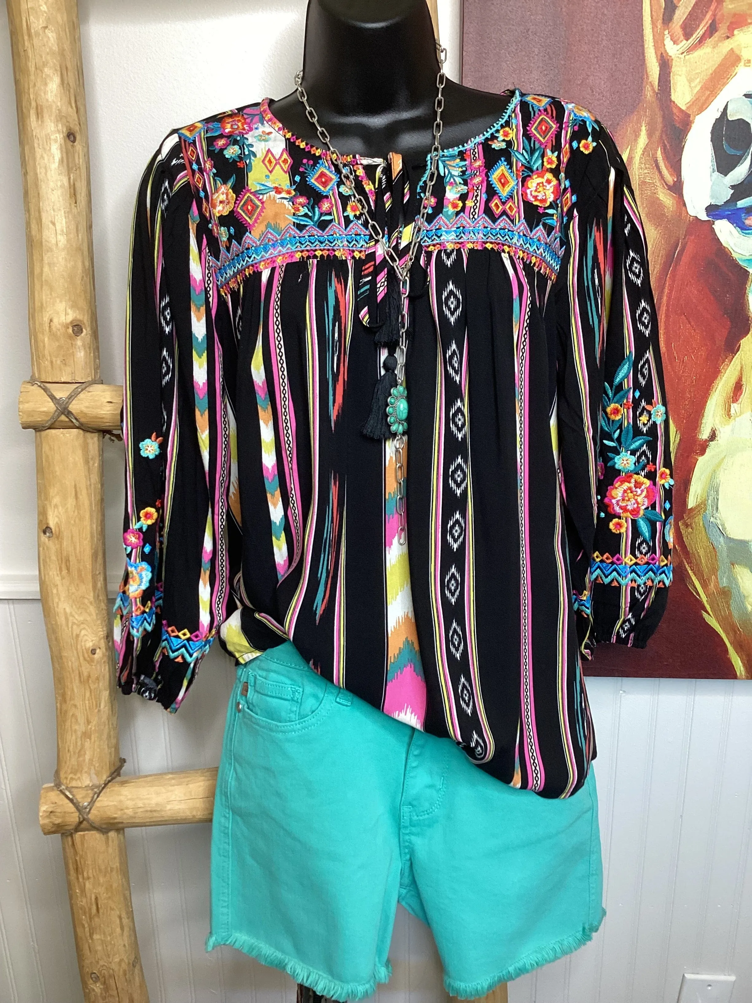 The   Salsa Embroidered Top