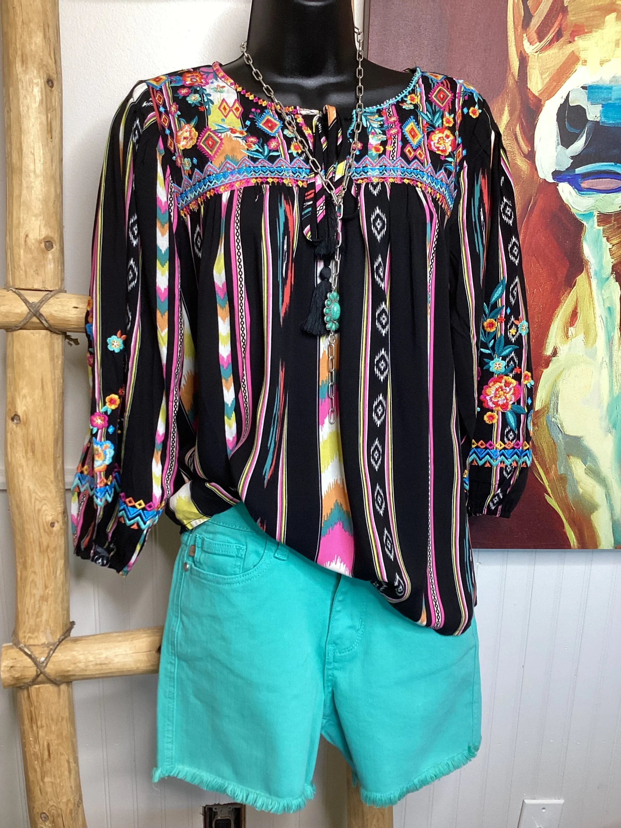 The   Salsa Embroidered Top