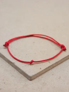 Tibetan Peace Red string Adjustable bracelet